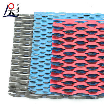 Hot Dipped Galvanized Carbon Steel Expanded Metal With Various Styles Metal Diamond Mesh