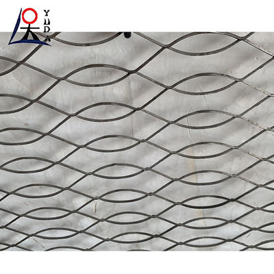 Hot Dipped Galvanized Suspended Ceiling Aluminium Expanded Metal Mesh 0.1 - 8mm 50m/roll