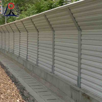 Highway Road / School Sound Barrier Panel Outdoor Sound Barrier Walls Commercial Metal Sheet