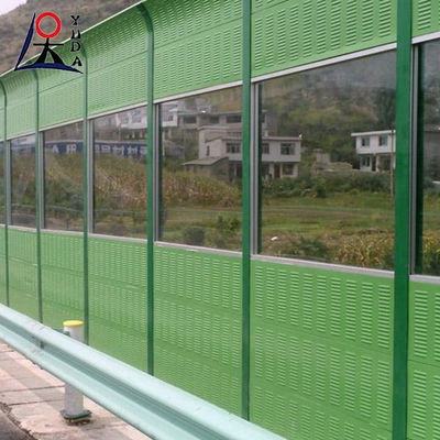 Outdoor Sound Absorbing Aluminum Alloy Metal Road Noise Barrier Fence