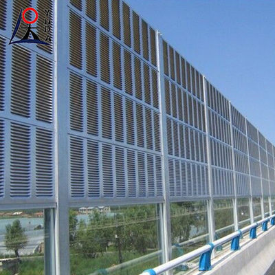 Outdoor Natural Color Road Sound Barrier Wall 0.8-1mm Thickness For Highway