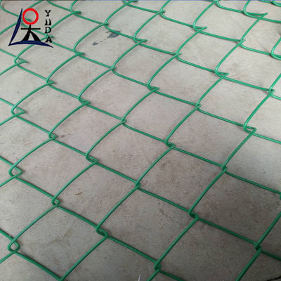 Diamond Temporary Chain Link Fence Gate Pvc Coated Privacy Cyclone Iron Wire Mesh