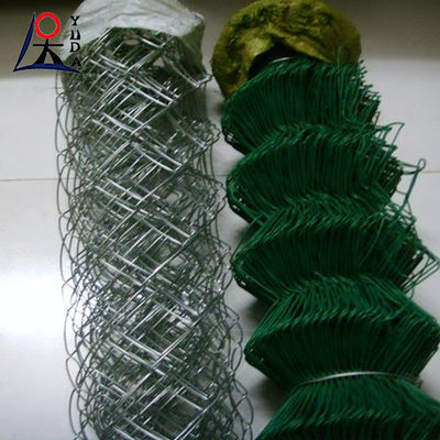 Durable Garden Chain Link Fence Roll Diamond Hole Weave Cyclone Mesh Roll