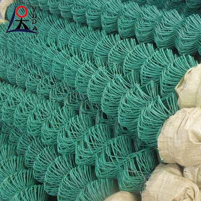 Diamond Iron Wire Mesh Panel Chain Link Temporary Fence For Sports Field