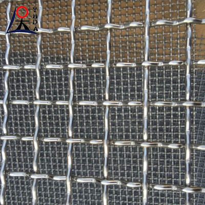 Woven Mine Crimped Wire Mesh Vibrating Security Screen Mesh Galvanised Surface