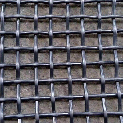 OEM Crimped Woven Vibrating Screen Crimped Wire Mesh Square Hole