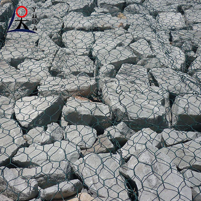 Hexagonal Gabion Mesh Hot Dip Galvanized Pvc Coated Gabion Box