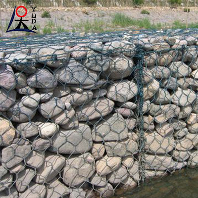 Stone Filled Wire Mesh Wall Gabion Basket Wall Welded Gabions Box