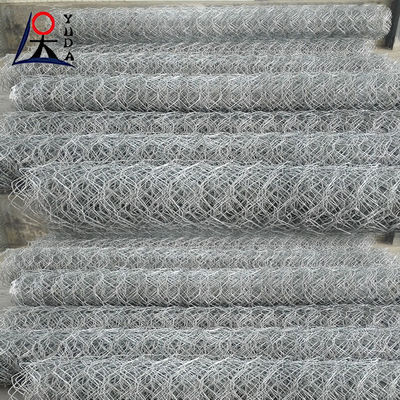 Χάλυβα από ανοξείδωτο Gabion Box Έξαγωνική Twist Woven Wire Mesh Gabion