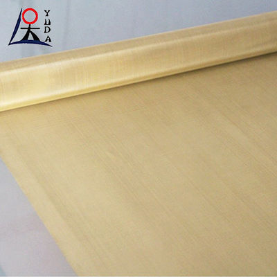 Metal Square Brass Wire Mesh Screen Woven Fine Decorative Brass Mesh Durable RF Shielding