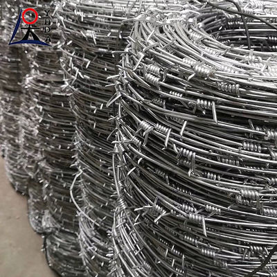 BWG16 Barbed Iron Wire Price Per Roll 14 Gauge Hot Dipped Galvanized Barb Wire Roll