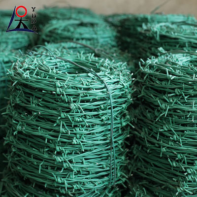 Double Twisted Hot Dipped Galvanized Steel Barbed Iron Wire Fence For Farm