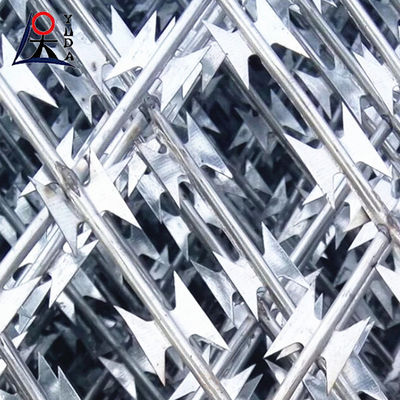 Hot Dipped Galvanized Concertina Razor Barbed Wire High Security BTO-22
