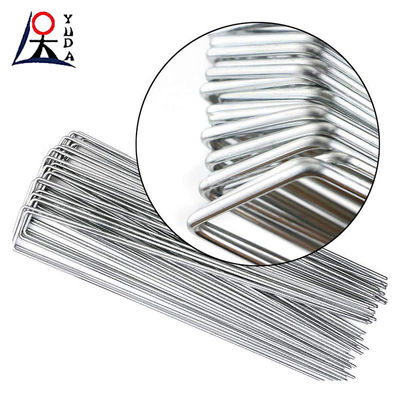 Galvanized Steel U-Type Nail For Garden Turf Sod Staples Length 50mm-300mm