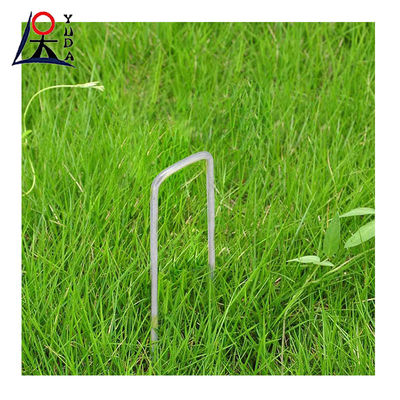 Steel U Shaped Ground Nails Galvanized Sod Staple For Garden