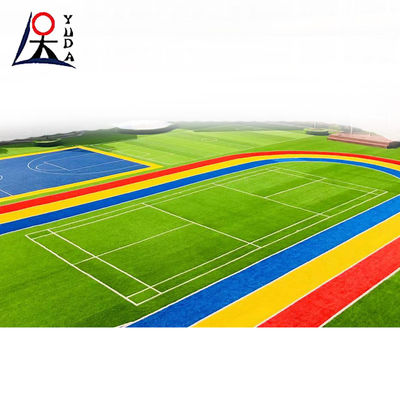 Green PP Grass Mat Plastic Composite Artificial Lawn Weatherproof Durable For Outdoor