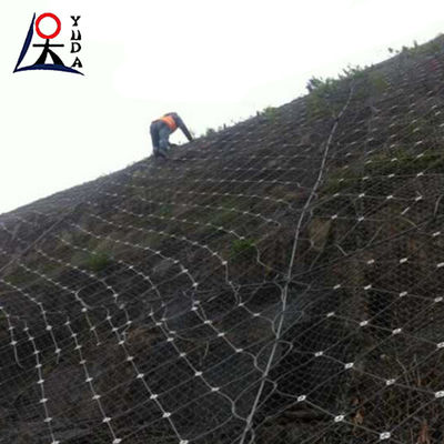 SS304 316 Stainless Steel Welded Wire Mesh Safety Flexible Ferrule Cable Wire Rope Net