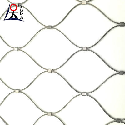 Zoo Stainless Steel Wire Rope Mesh For Security Protection Cable Fence Customers' Requirement Length