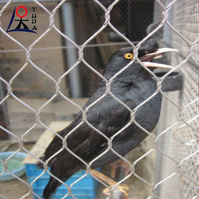 Zoo Stainless Steel Wire Rope Mesh For Security Protection Cable Fence Customers' Requirement Length