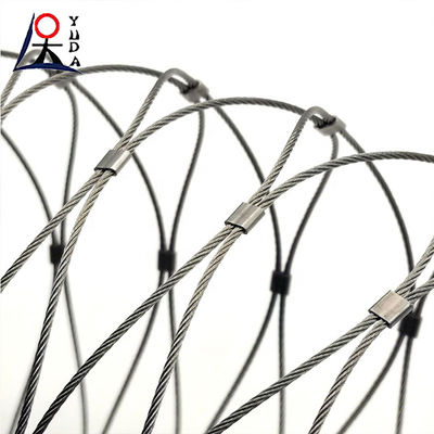 Stainless Steel Wire Rope Net For Welding Building Metal Decorative Protection Net Security Slope Protection Network