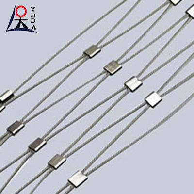 stainless steel rope wire mesh flexible safety woven net slope protection fence