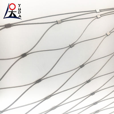 302 Stainless Steel Wire Rope Mesh Net Flexible Stainless Steel Zoo Mesh