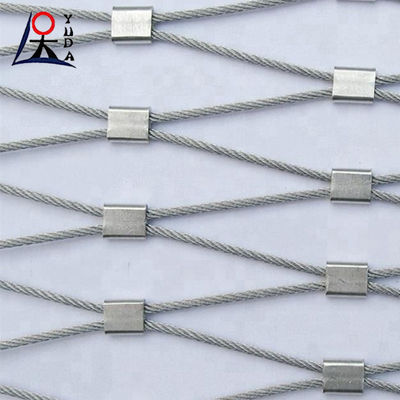 Stainless Steel Wire Rope Mesh Net Rock Fall Protection For Architectural