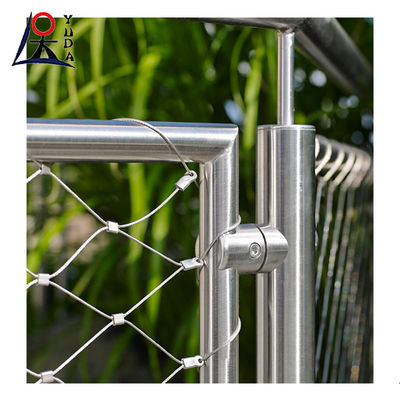 Stainless Steel Wire Rope Mesh Net Rock Fall Protection For Architectural