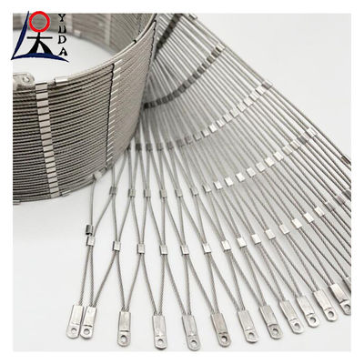 Woven Stainless Steel Wire Rope Mesh Net Rock Fall Protection 304 316 304L 316L