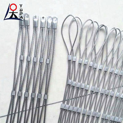 High Altitude Anti Falling Cableway Slope Protection Net Stainless Steel Wire Rope Mesh