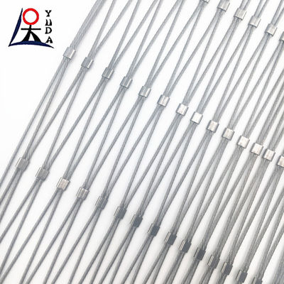 High Altitude Anti Falling Cableway Slope Protection Net Stainless Steel Wire Rope Mesh