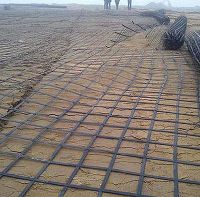 High Strength Biaxial Plastic Geogrid For Roadbed Reinforcement Earthwork Products