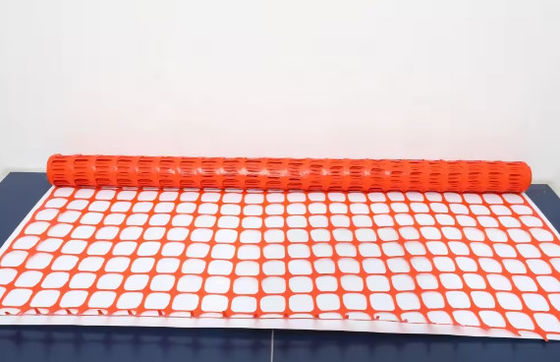 4x100 Ft Construction Of Orange HDPE Plastic Safety Net Barrier Snow Fence