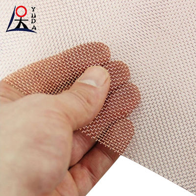 EMF RF Shielding Woven 200 Mesh Copper Wire Mesh Copper Filter Mesh Fabric Screen